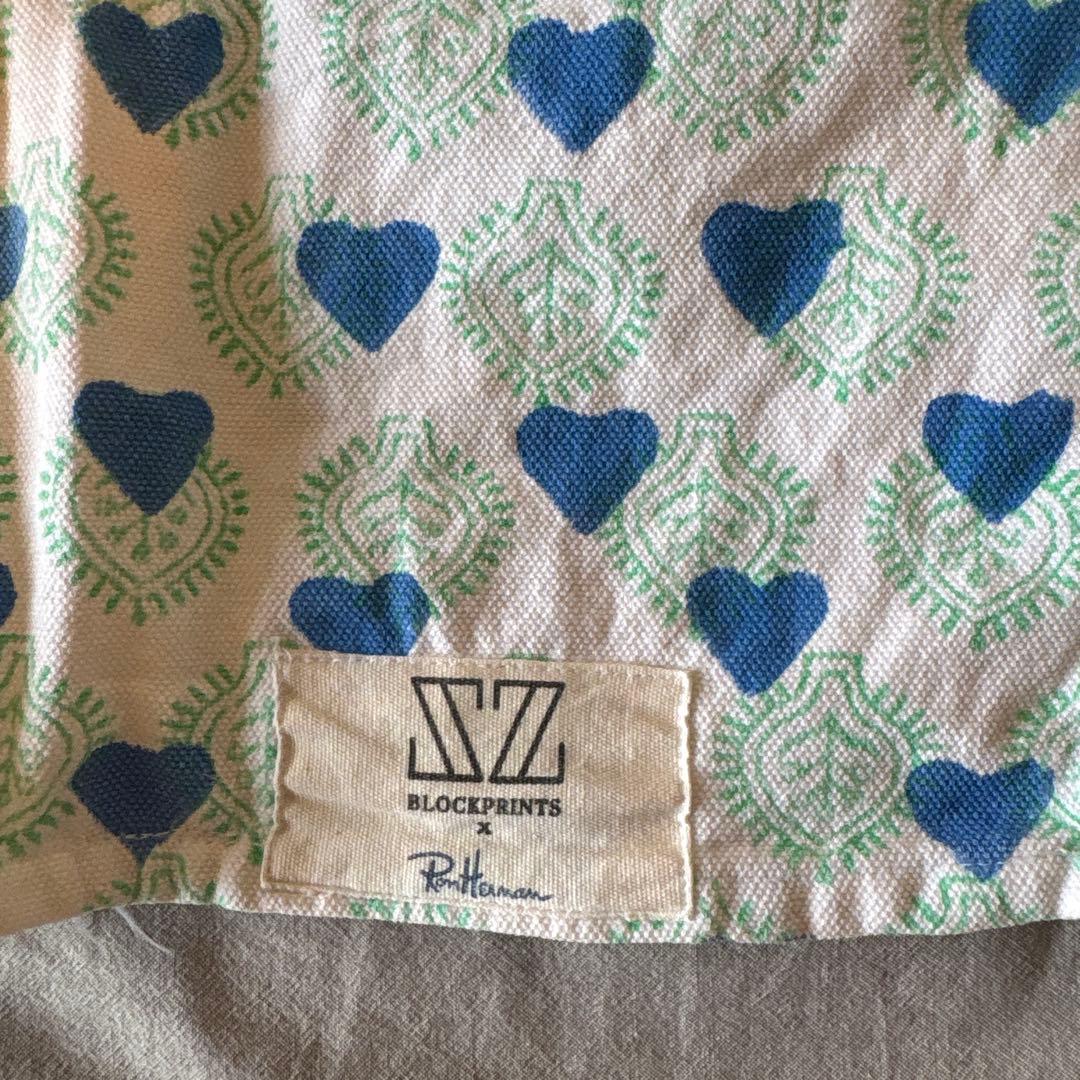 SZ BLOCKPRINTS ハート柄エプロン