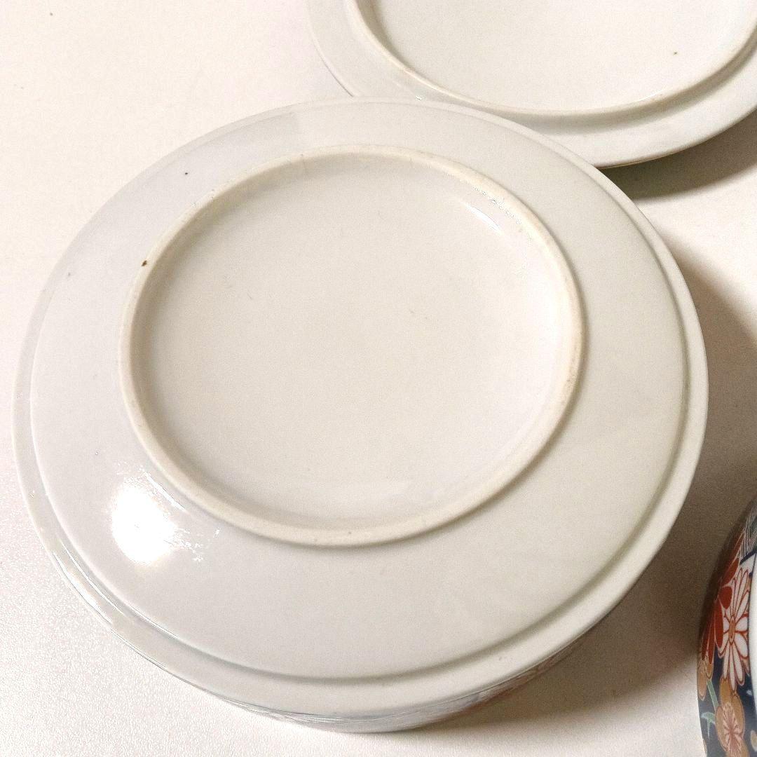 有田焼 田扇作 古伊万里 蓋付き三段丸重