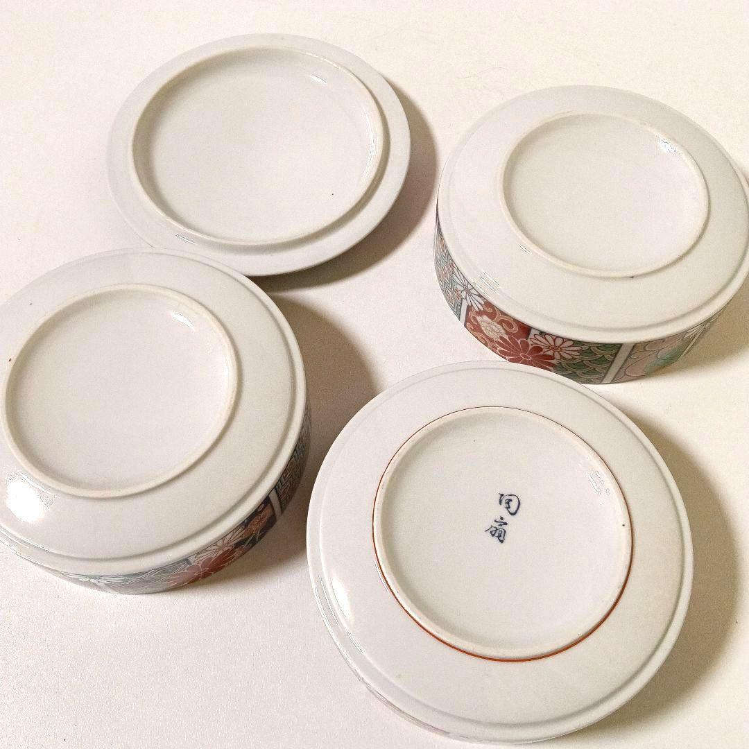 有田焼 田扇作 古伊万里 蓋付き三段丸重