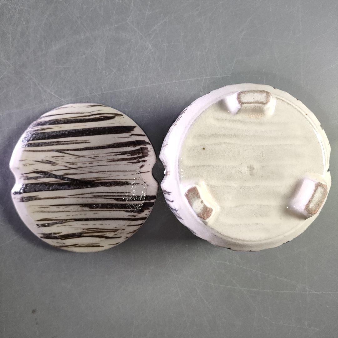 A1126-5/足付蓋茶碗5客/銘々皿/蒸碗/蓋物/懐石道具/