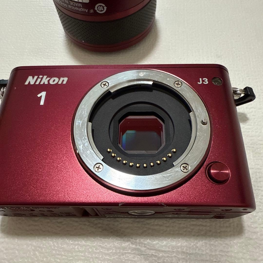 【ジャンク品】　Nikon NIKON 1 J3 ワインレッド