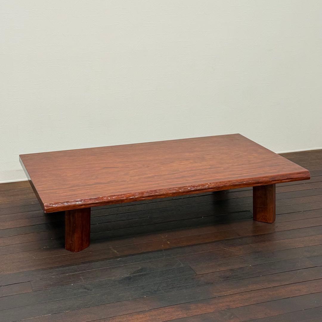 H110K41a 中沢唐木 花梨 かりん 座卓 漆塗り