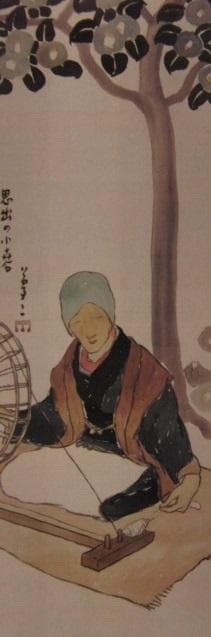 竹久夢二、【思出の小春】、希少な大判額装用画集より、美品、新品額装付