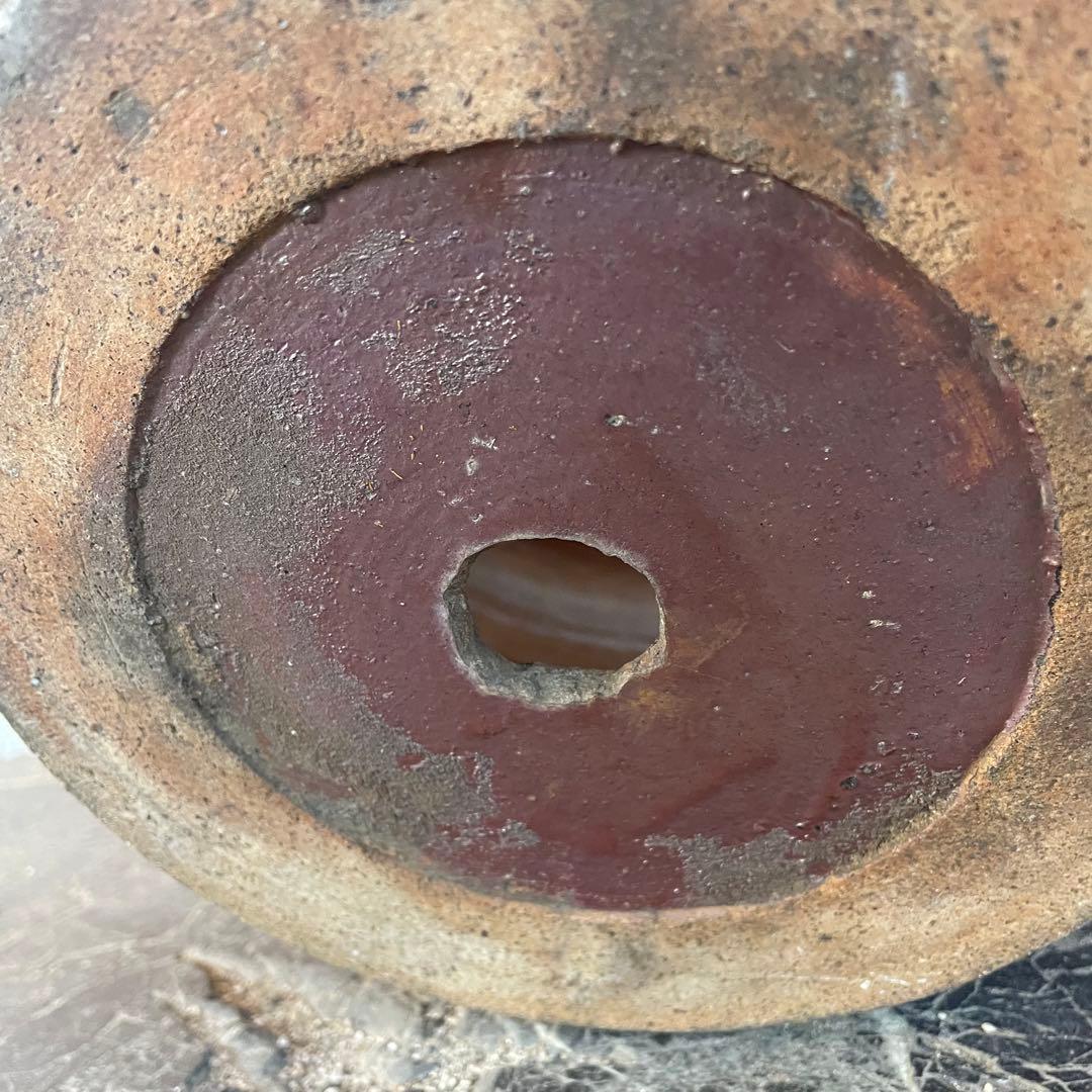 常滑焼 久松 陶器 壺 甕【昭和レトロ】山野草鉢 植木鉢 プランターカバー