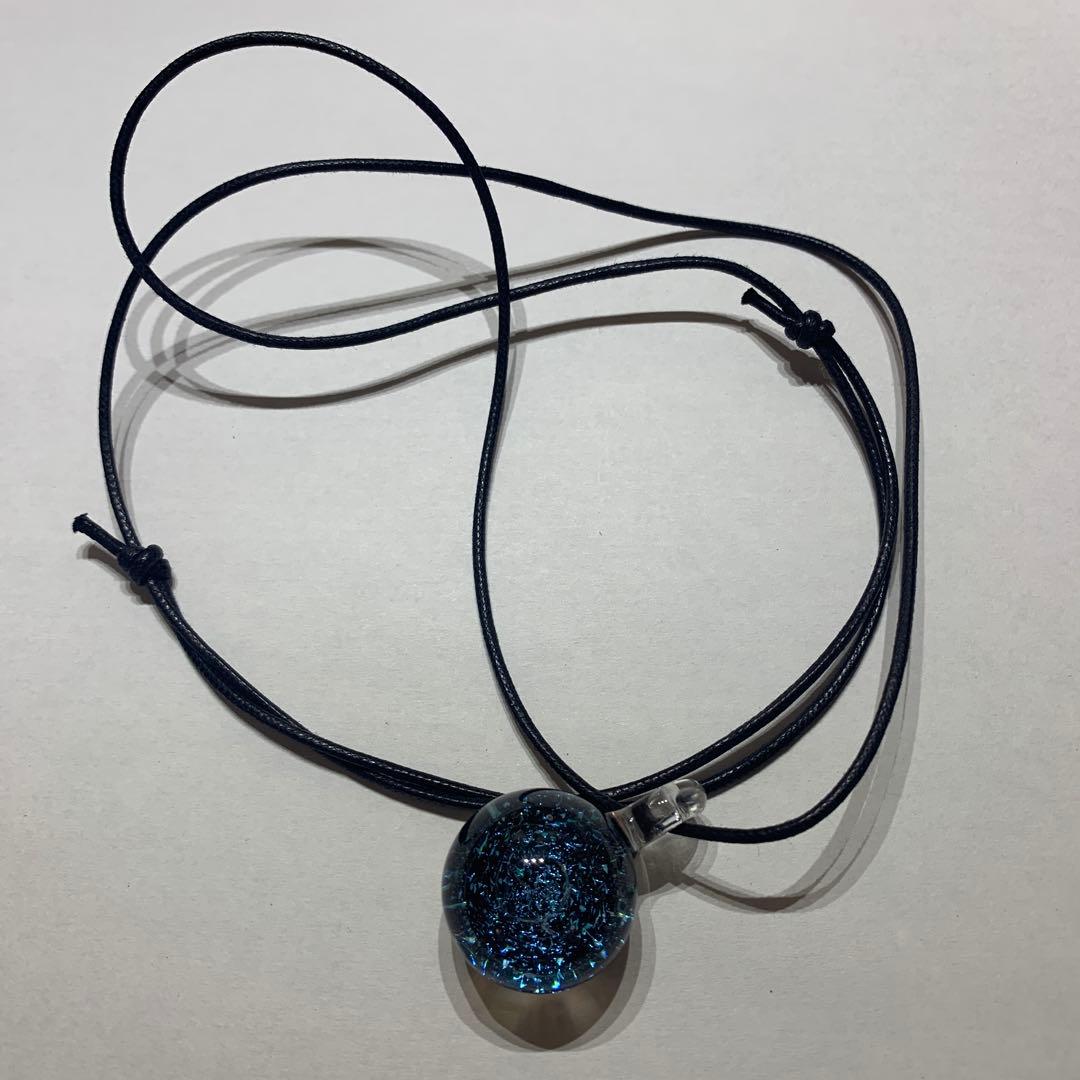 宇宙ガラス 宇宙玉 ガラスペンダント ★一点物