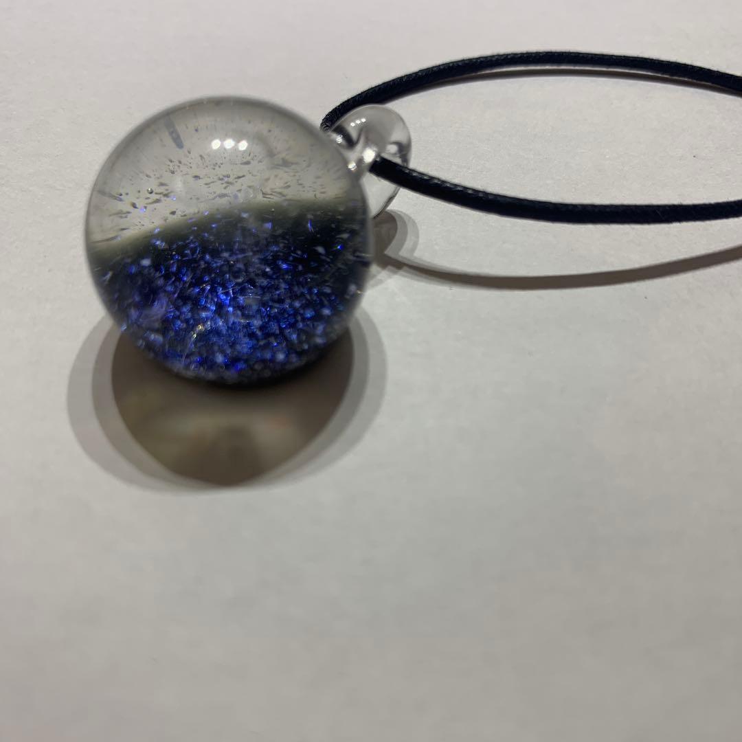 宇宙ガラス 宇宙玉 ガラスペンダント ★一点物