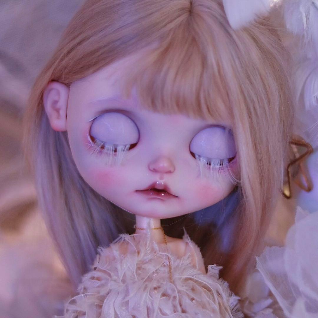 カスタムブライス 海外作家様 アルビノ 人形 白昼夢 儚い 美しい ドール