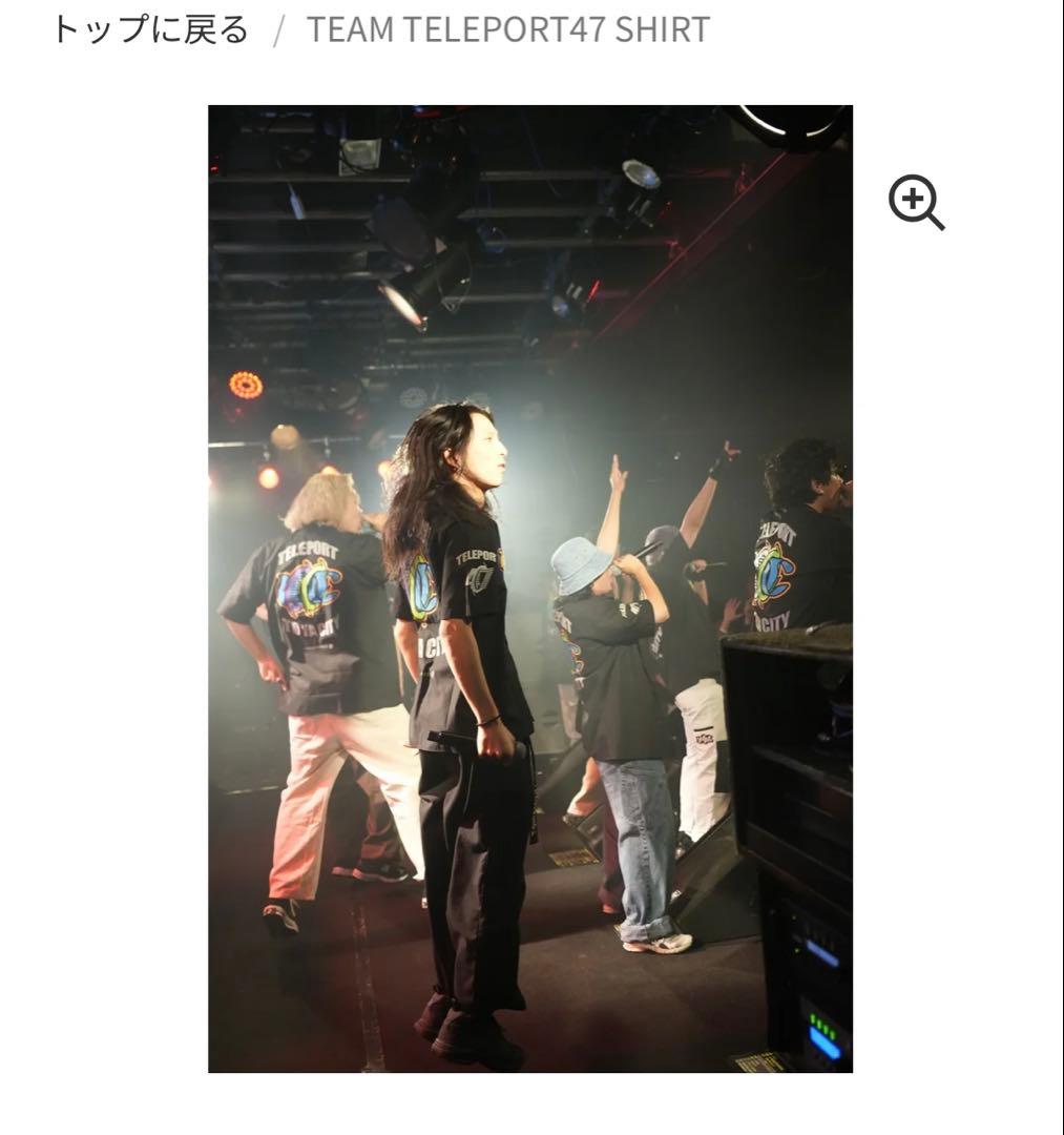 梅田サイファー グッズ TEAM TELEPORT47 SHIRT ・Ｍサイズ
