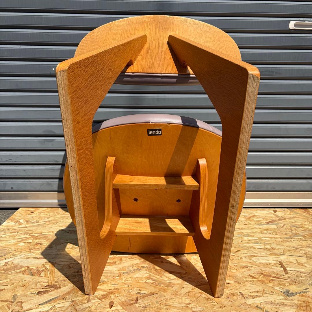 美品TENDO 天童木工 低座イス 椅子 チェア