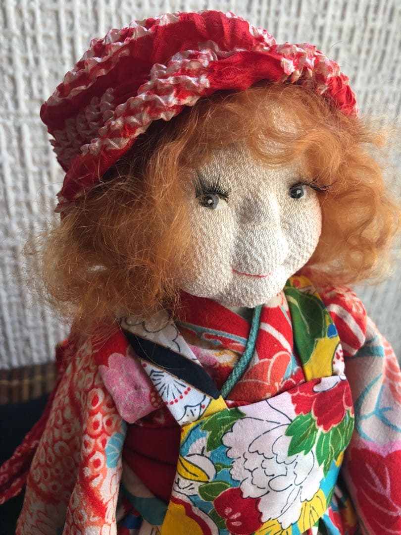 ちりめん人形 古布着物