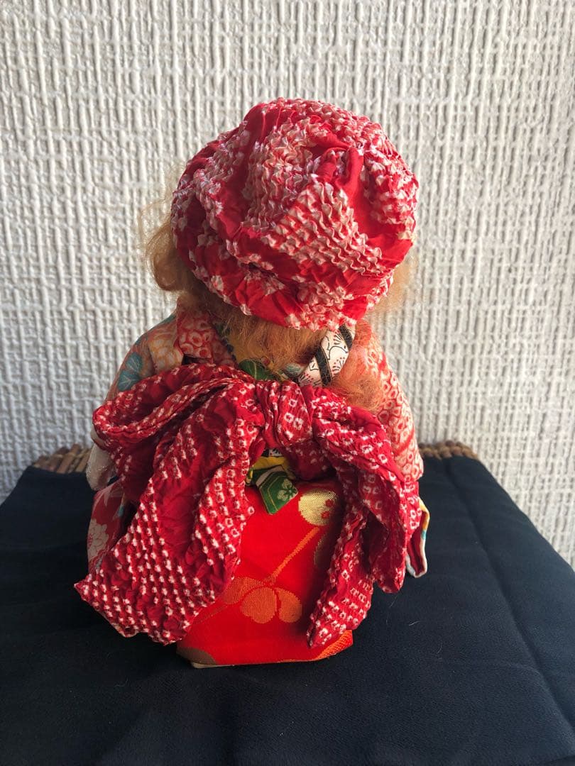 ちりめん人形 古布着物