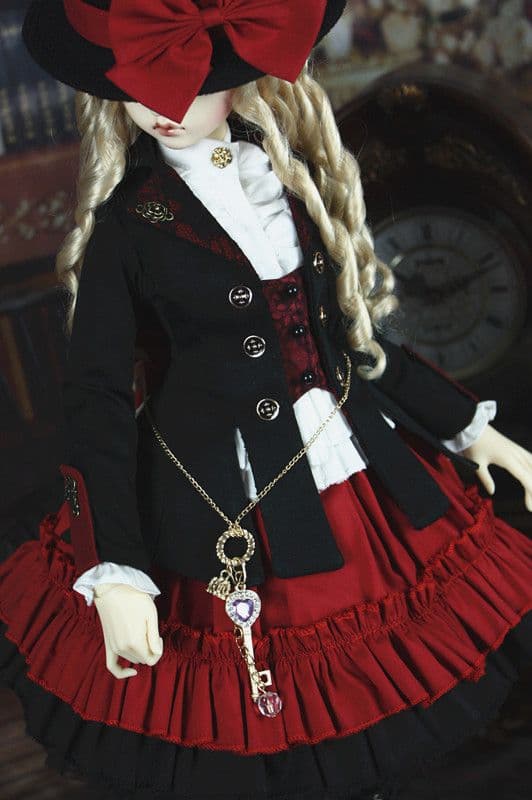 WY18 人形服 ドール服 英倫風 復古 洋服 BJD服 3分 ロリタ お嬢様