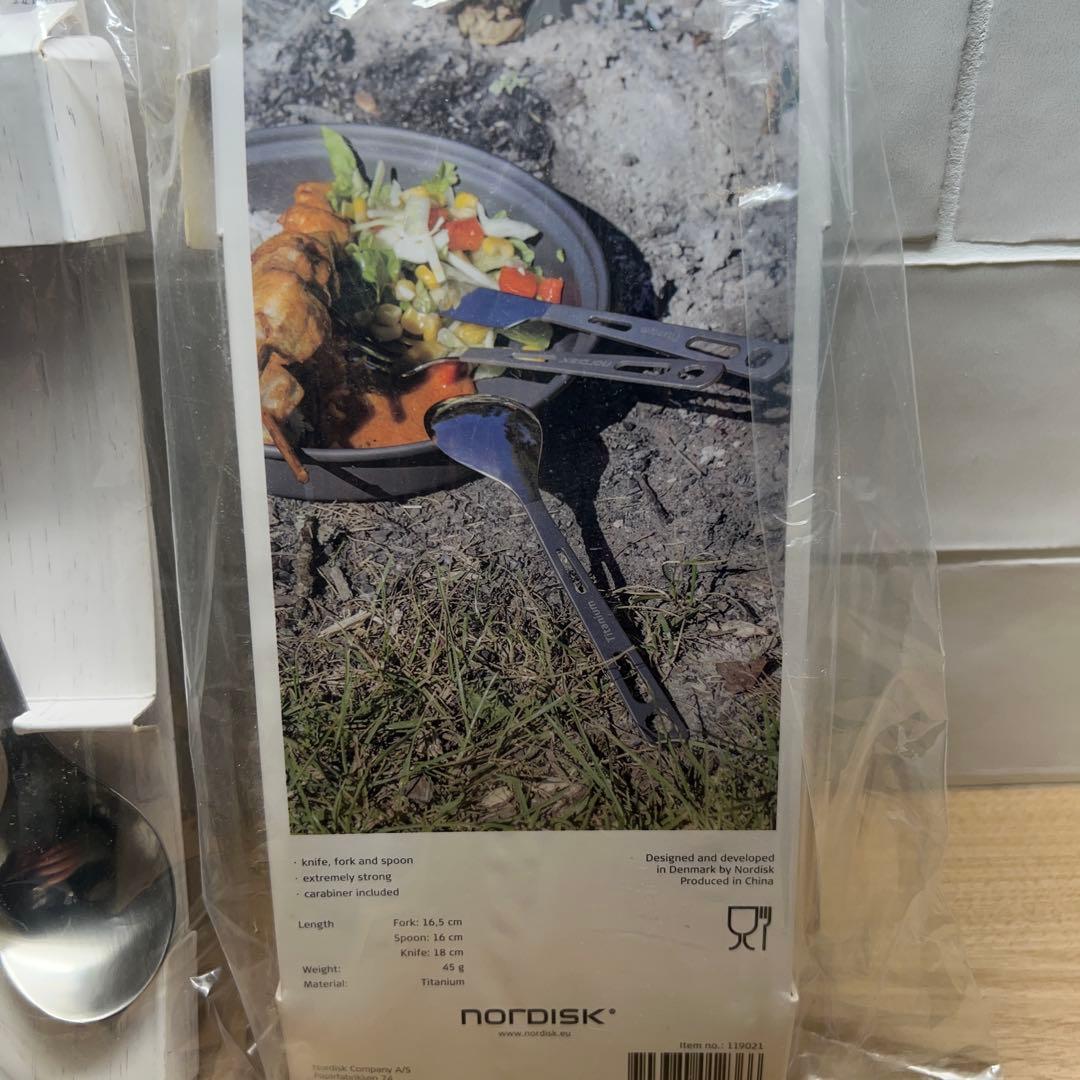 NORDISK チタンカトラリーセット 3点✖︎2 国内正規品