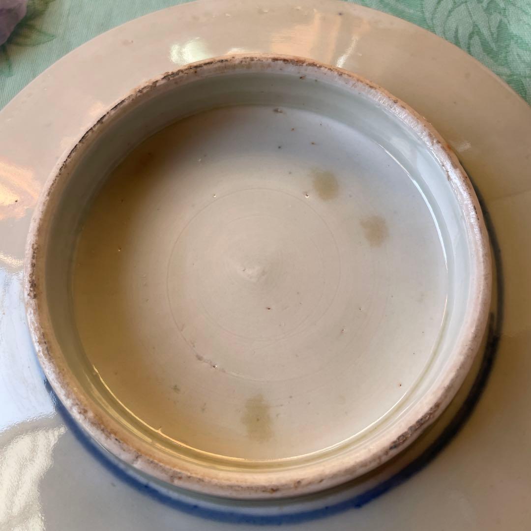 幕末明治　金彩　色絵　染付　印判　深鉢