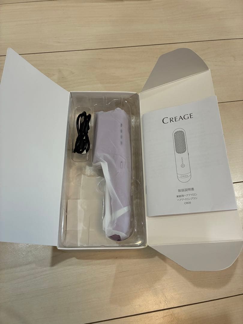 クリアージュ Creage ストレートアイロンブラシ　ヤーマンACアダプター付き
