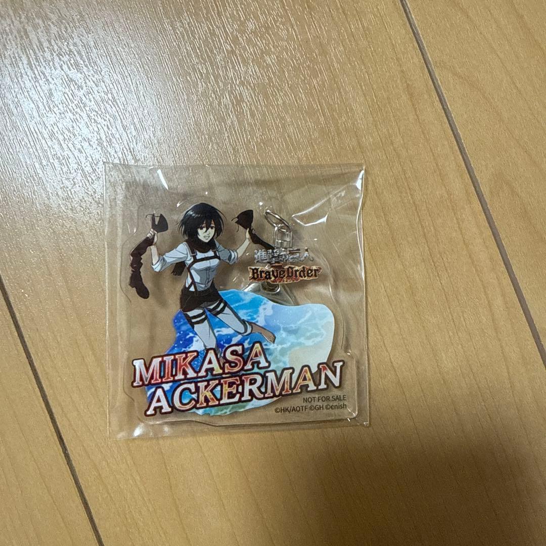 進撃の巨人 ブレオダ ミカサアッカーマンアクリルキーホルダー