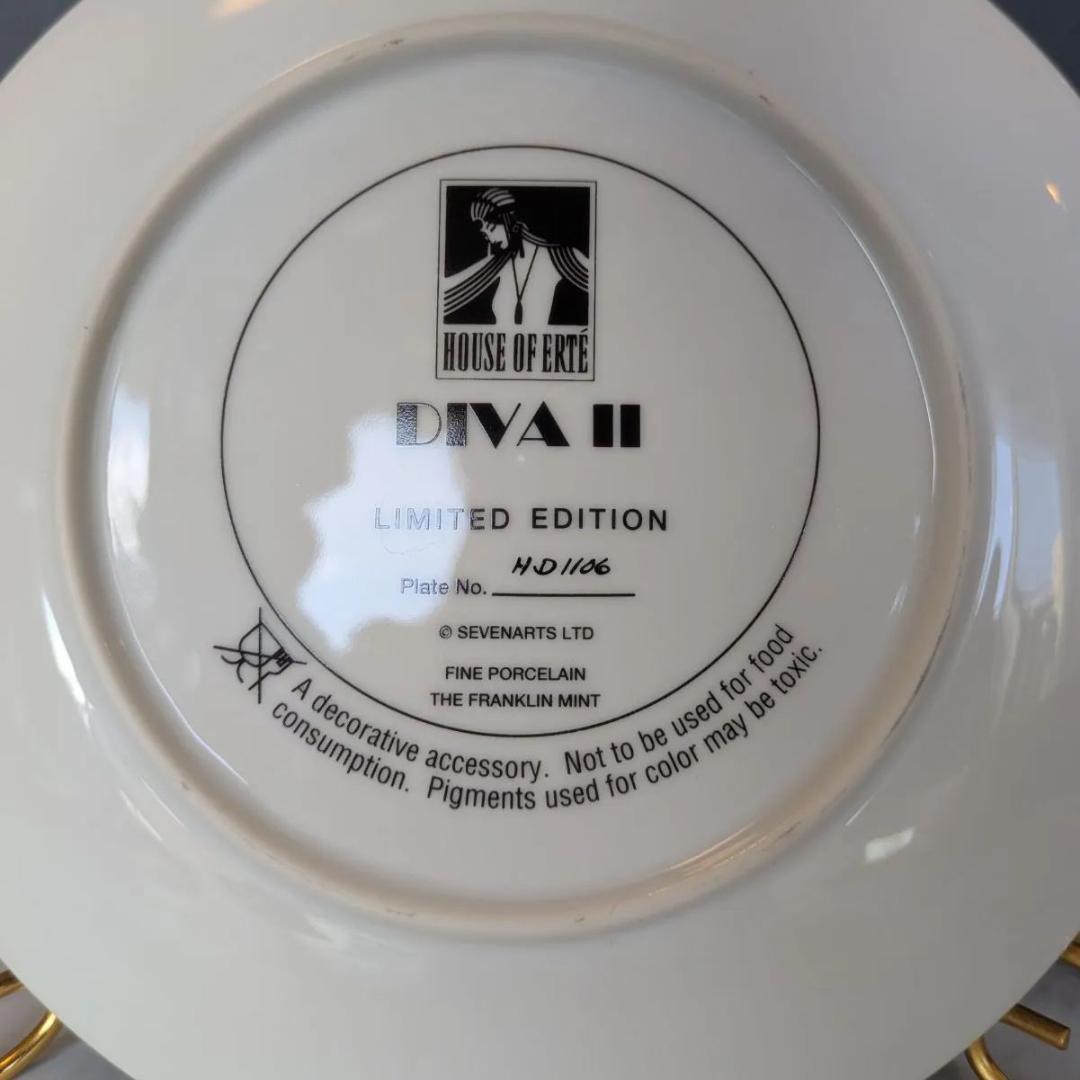 美品◆アールデコ プレート フランクリンミント エルテ Erte DIAV Ⅱ