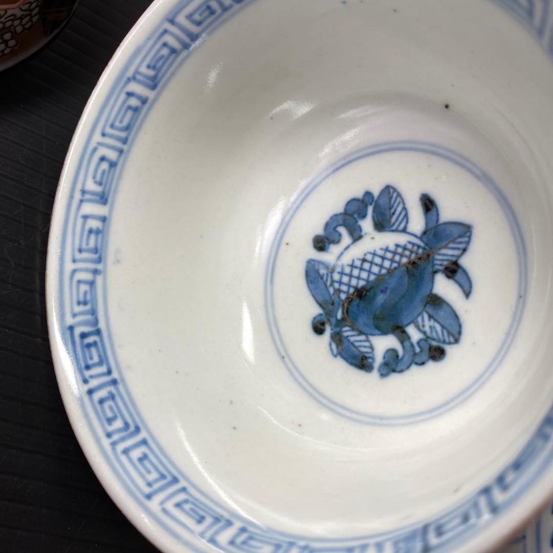 古伊万里焼き　明治時代　茶碗　金色　シックエレガント　希少　9点セット