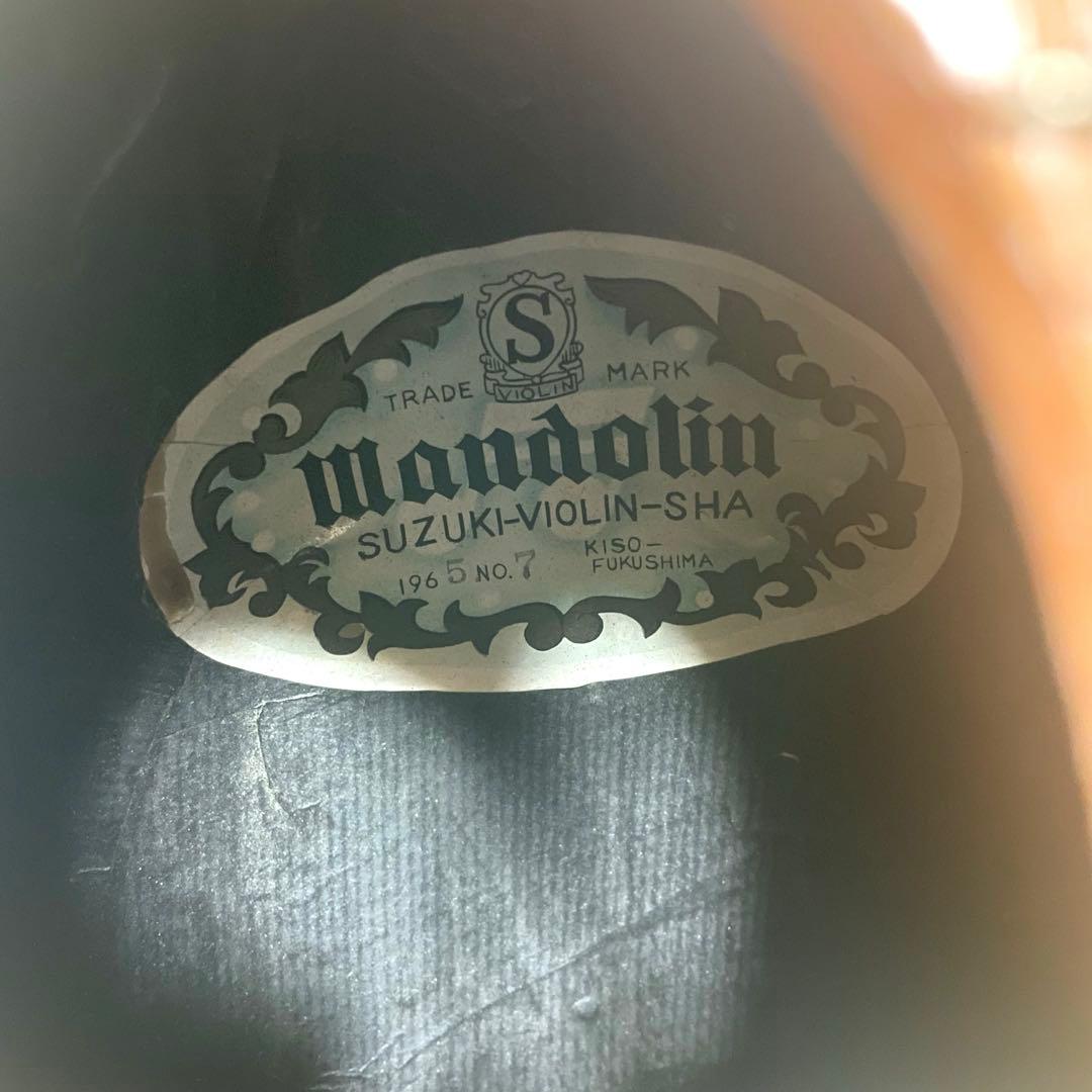 日本製SUZUKI マンドリン No.7 1965年製 ヴィンテージ 現状品