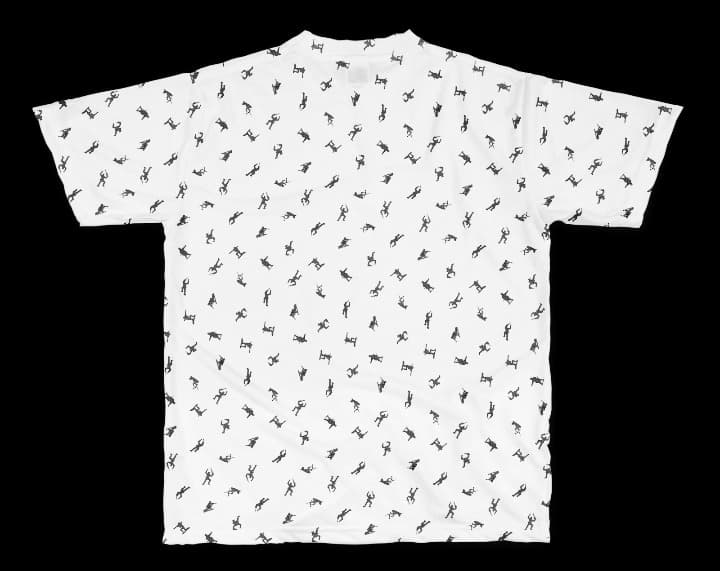 アーミー柄 フルグラフィックTシャツ ブラック