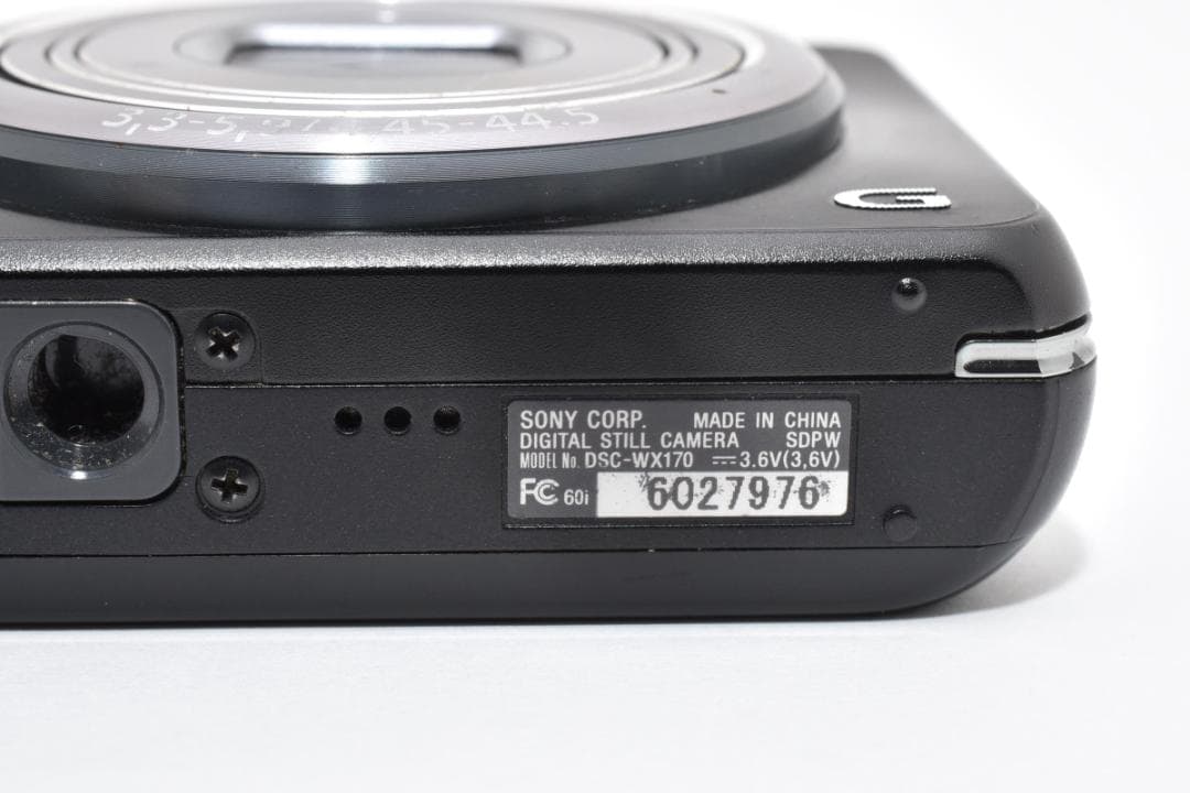 ソニー　SONY Cyber-shot DSC-WX170 ブラック ＃A437