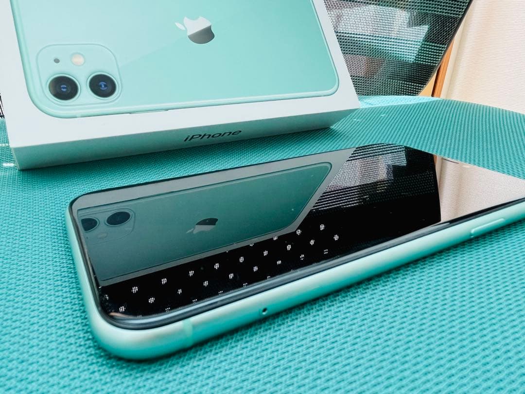 美品 iPhone11 128G グリーン 箱あり