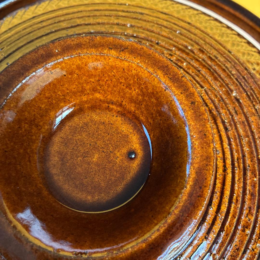 土鍋伊賀焼10号鍋アメ釉飛びカンナ