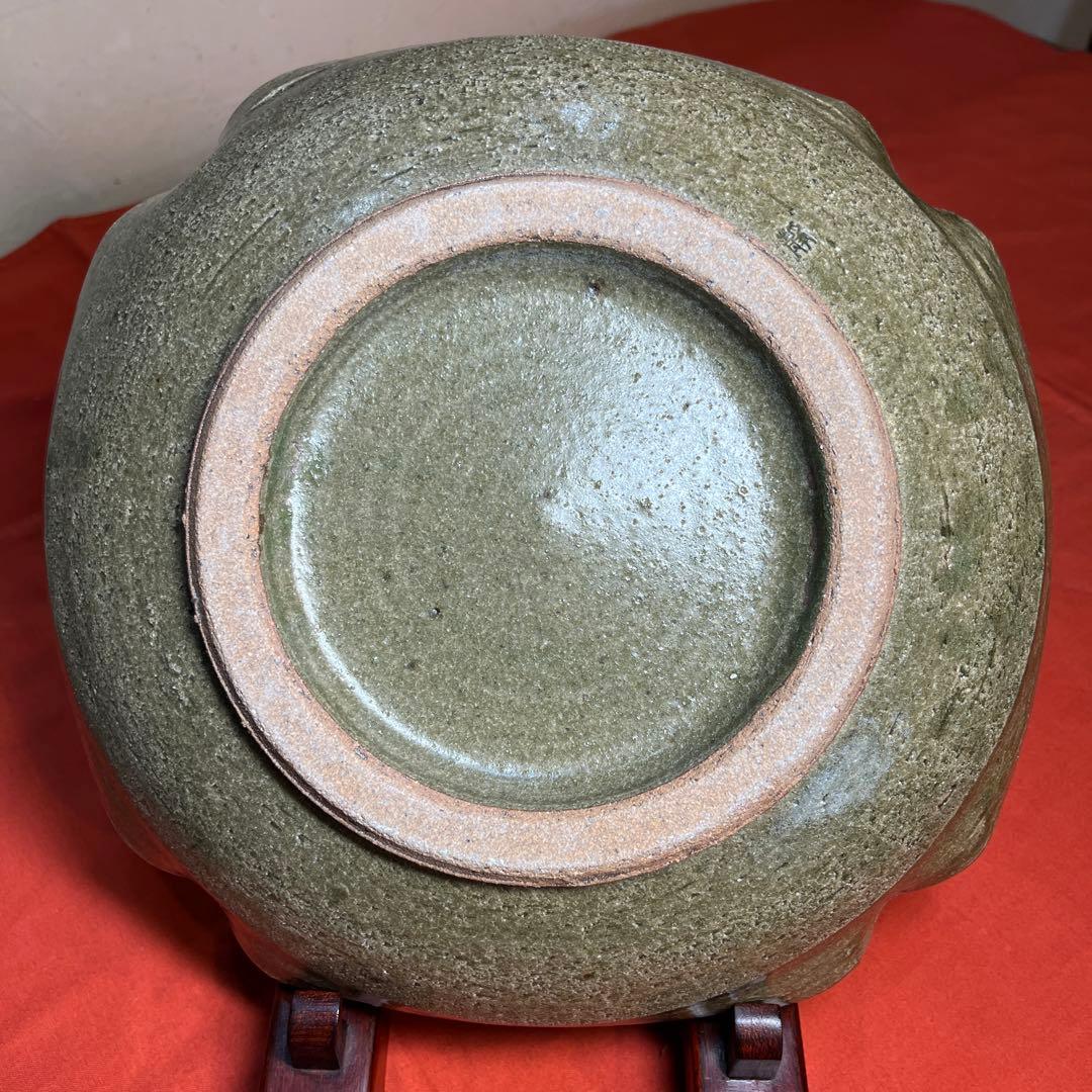 大草野焼蛍窯「椿絵菓子大鉢」