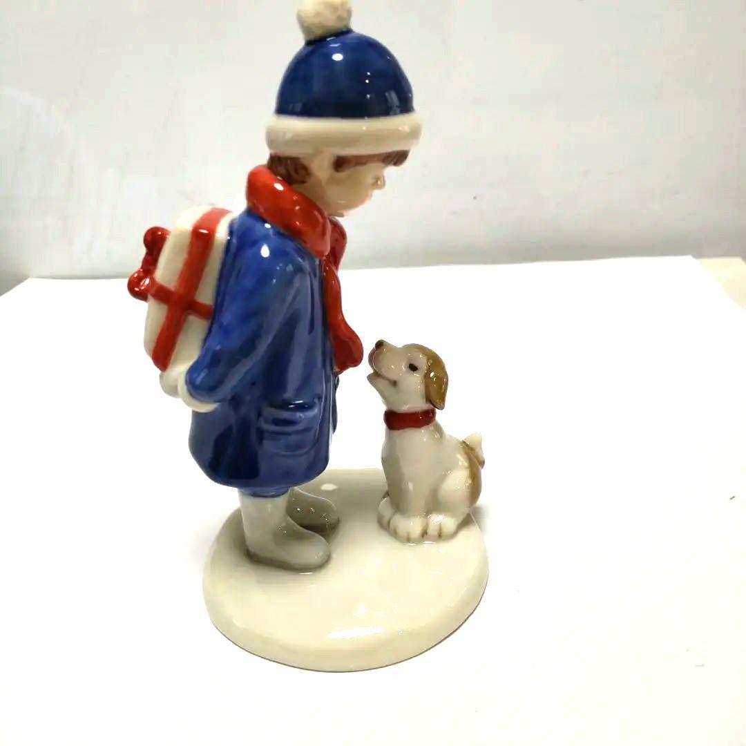 【美品】ロイヤルコペンハーゲン イヤーフィギュリンペア2003年 男の子 女の子