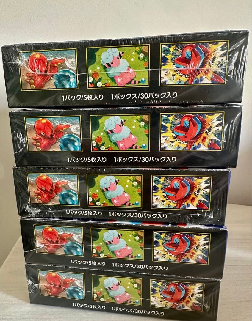 #シュウリンク付きのポケモンカードゲーム 6ボックスセット