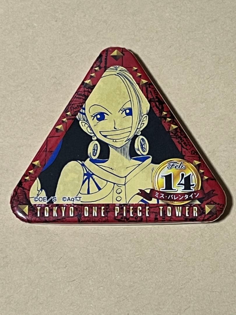 ONE PIECE 東京タワー トンガリ 缶バッジ ミキータ ミス・バレンタイン
