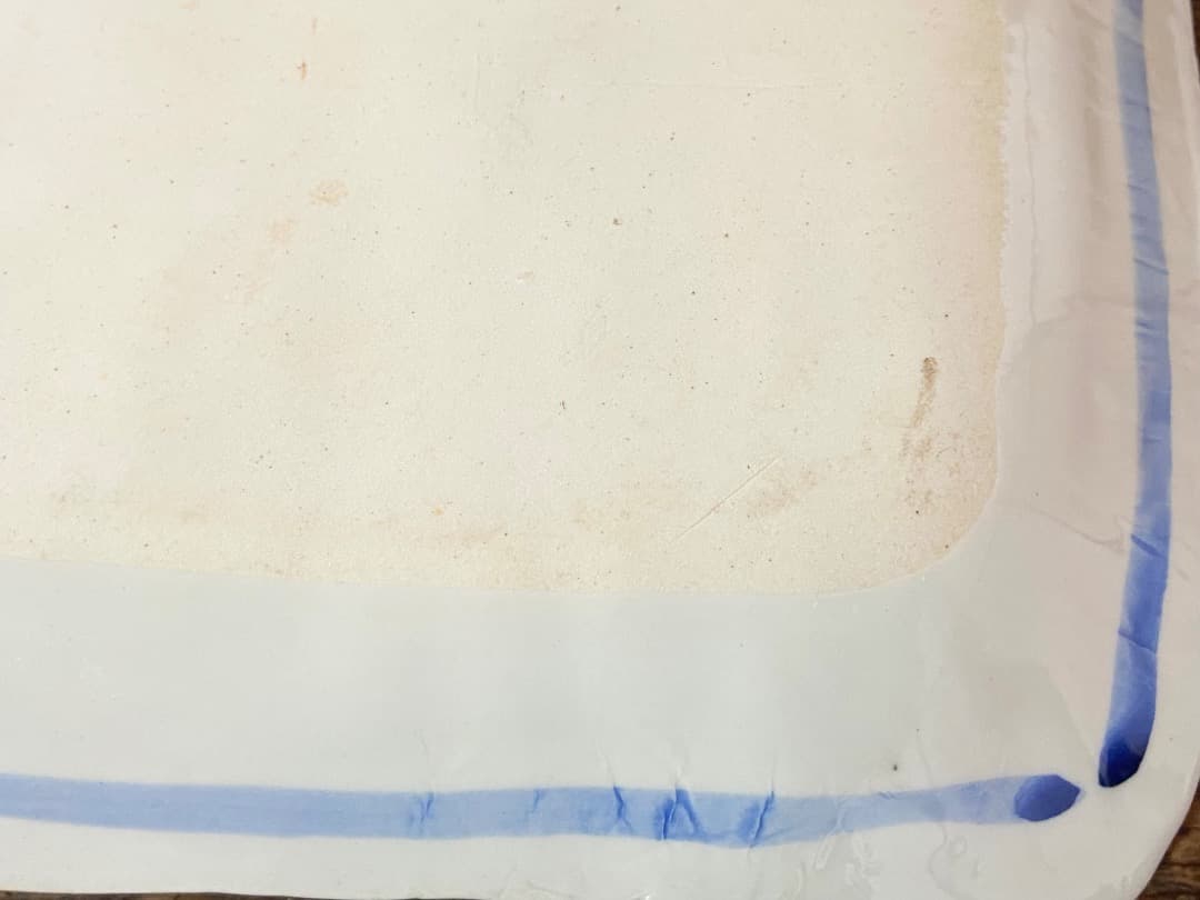 九谷焼 武腰潤 色絵川蝉文盛器 共箱なし /泰山窯 四方皿