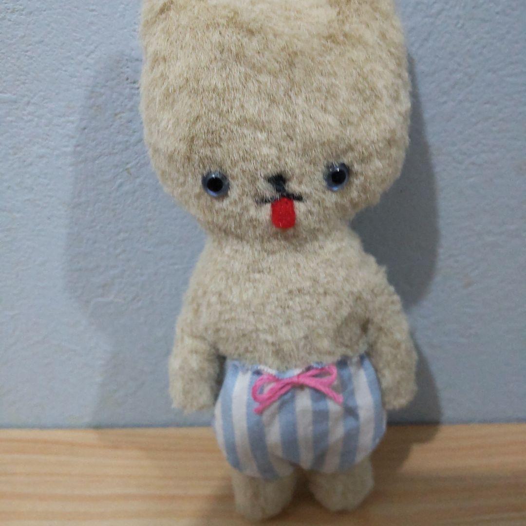 かぼちゃパンツねこちゃん　テディベア作家　アンティークベア　フランスアンティーク