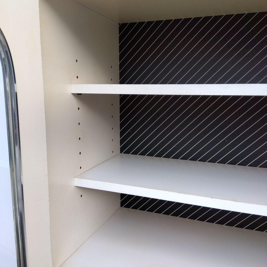 レトロポップ　食器棚　アーチ型　飾り棚