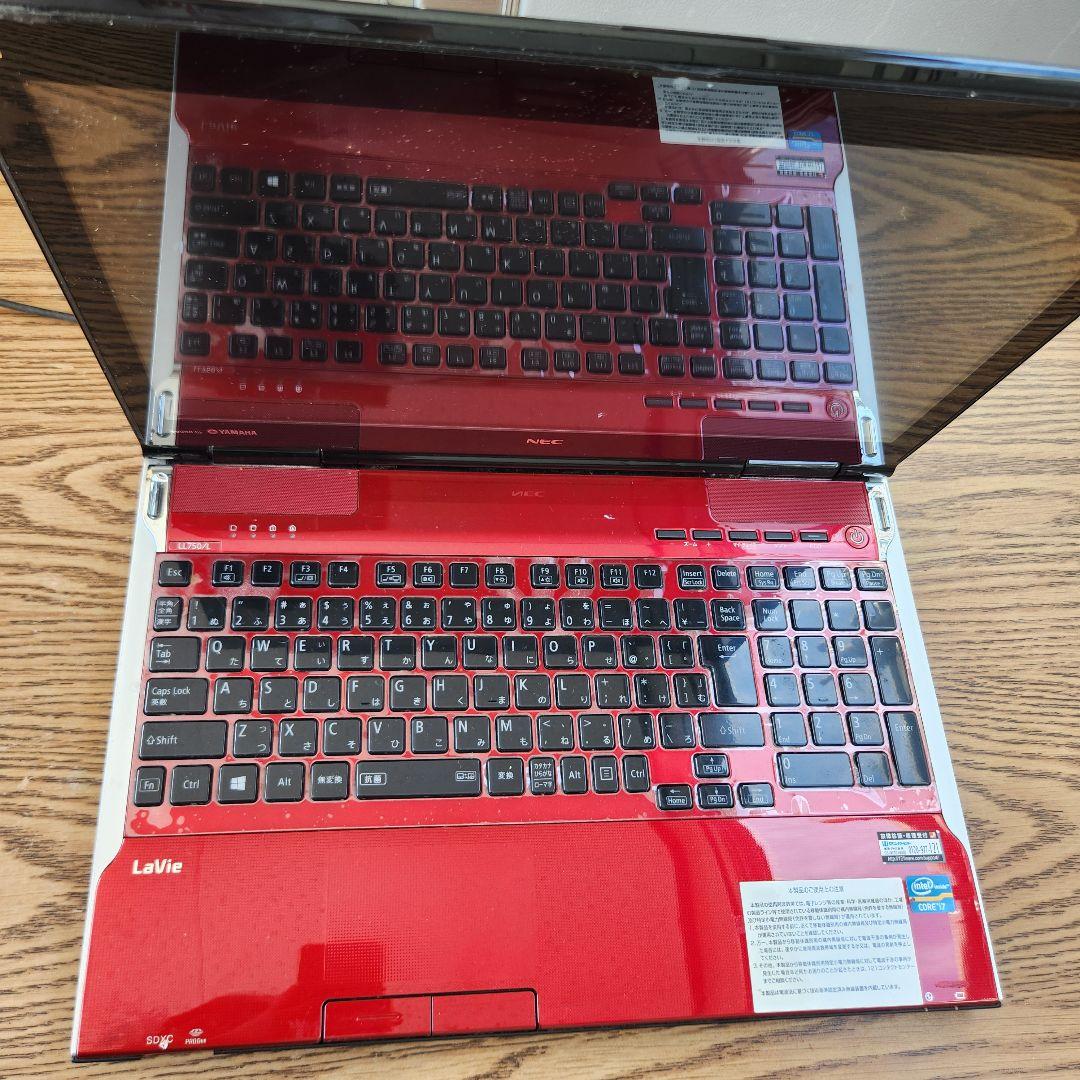 NEC LaVie レッドノートPC 本体corei7