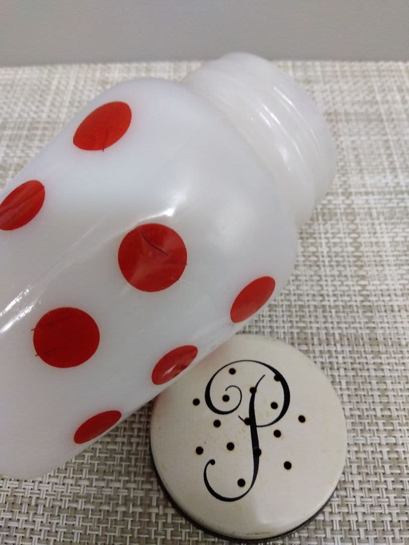 最終価格！ファイヤーキング ポルカドット 赤 ソルト＆ペッパーセット USA