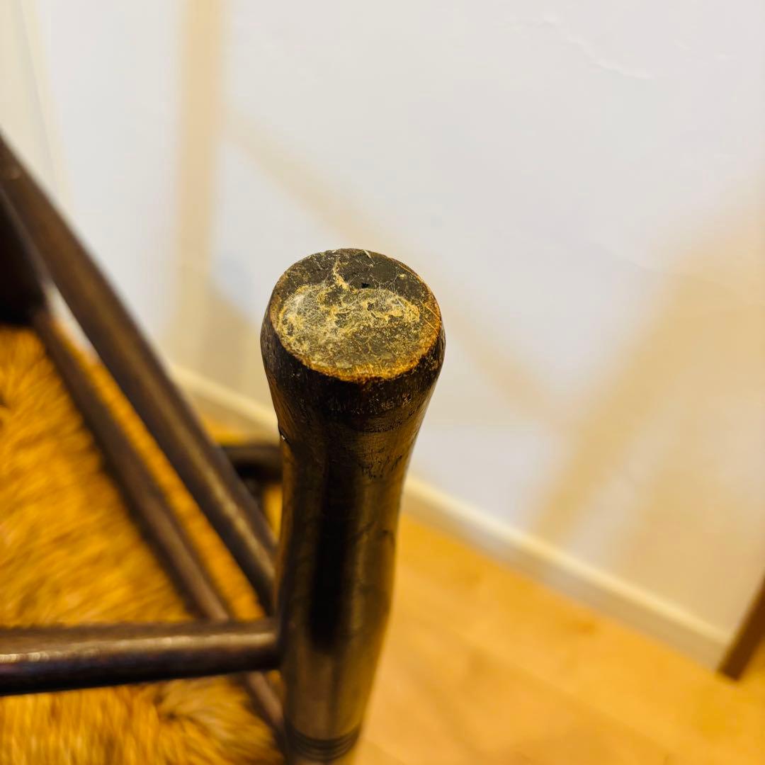 英国アンティーク コーナーチェア オーク無垢材 極上美品 即発送