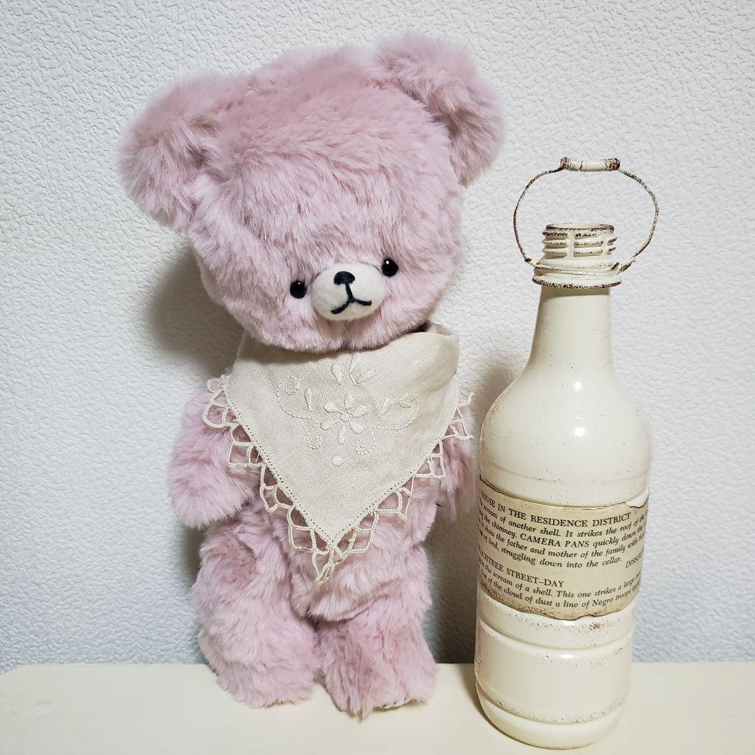 No.717 テディベア(M)BD2026.4.4 ピンク×スカーフ