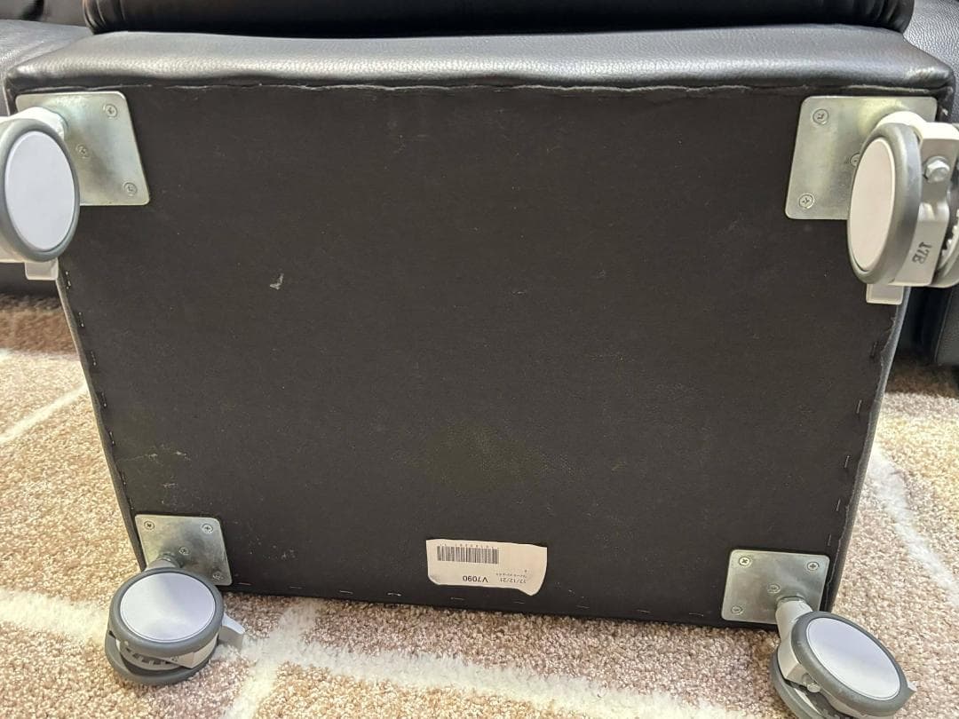 MARUICHI 3人掛けソファ リクライニングソファオットマン付き幅225cm