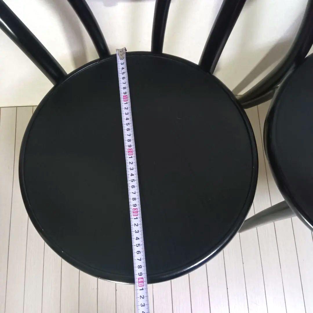 ベンドウッドチェア　ブラック　曲げ木　チェコ製　2脚セット