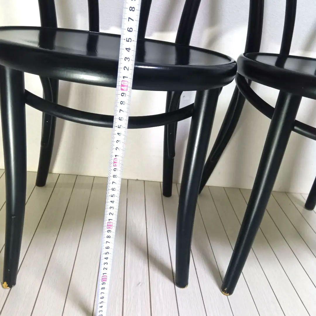 ベンドウッドチェア　ブラック　曲げ木　チェコ製　2脚セット