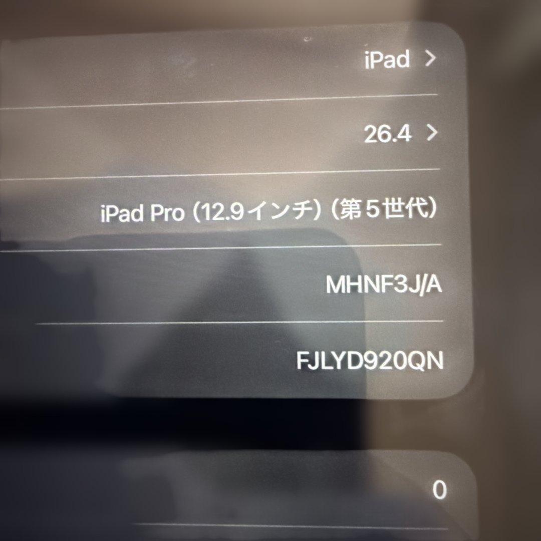 iPadPro 12.9インチ 第5世代 スペースグレー