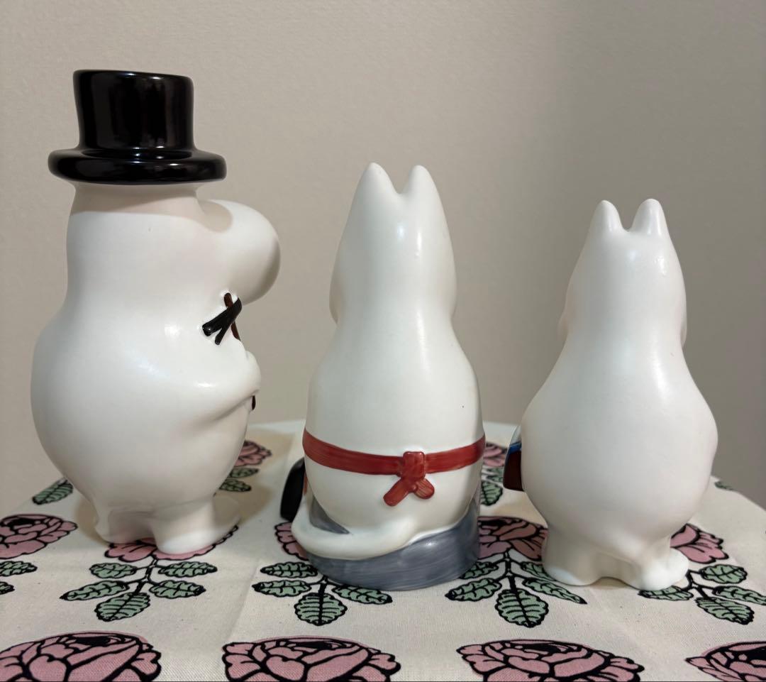 【廃盤】ARABIA アラビア　ムーミン　フィギュア　ムーミンパパ　ママ　3体