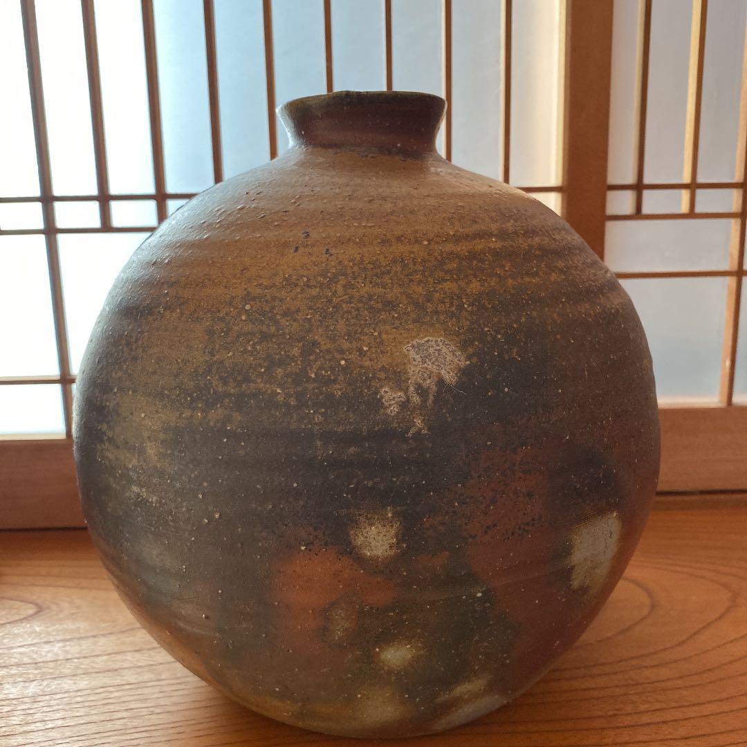 備前焼-大型丸花瓶
