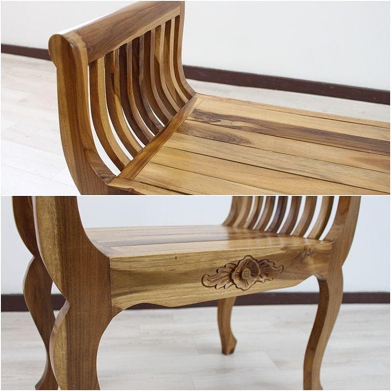 新品 アジアン チーク家具 無垢 デザインスツール リゾートチェア 椅子 腰掛