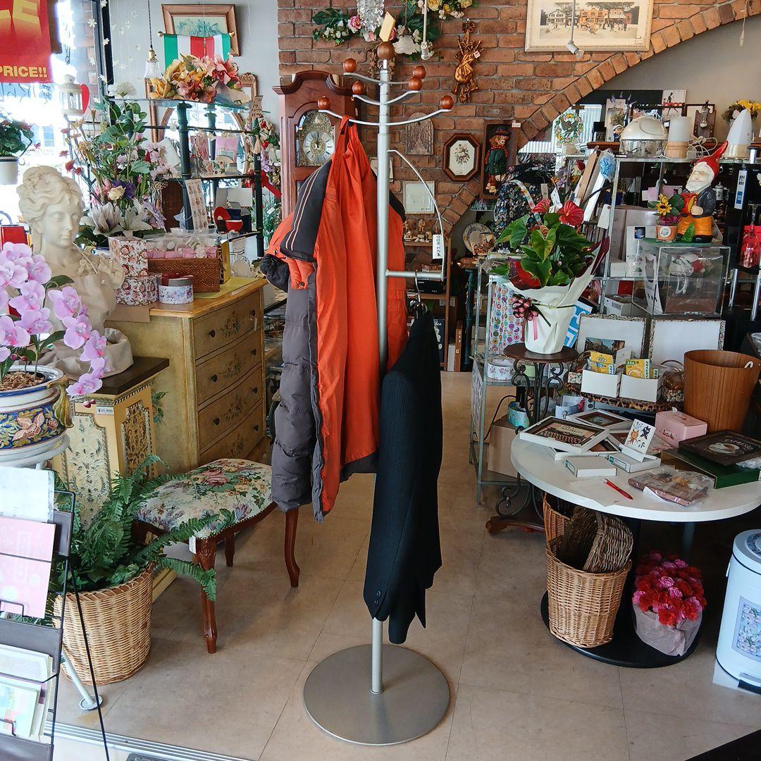 TETTU コートラック コートハンガー ポールスタンド アイアン 回転ハンガー