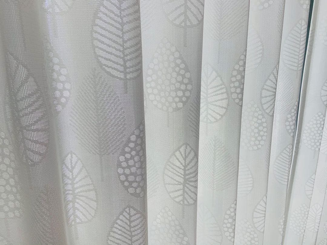 ayakaino　1級遮光防炎　4枚　カフェ　2枚　レース　4枚