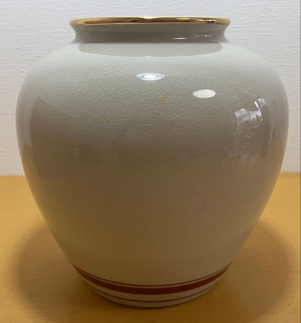 【九谷焼】花瓶 牡丹孔雀図 金彩 色絵 共箱付き 伝統工芸品