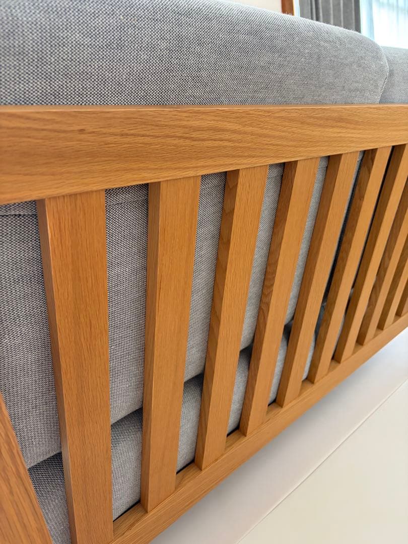 無印良品 ソファ本体 木製フレーム ウレタンポケットコイル 2シーター