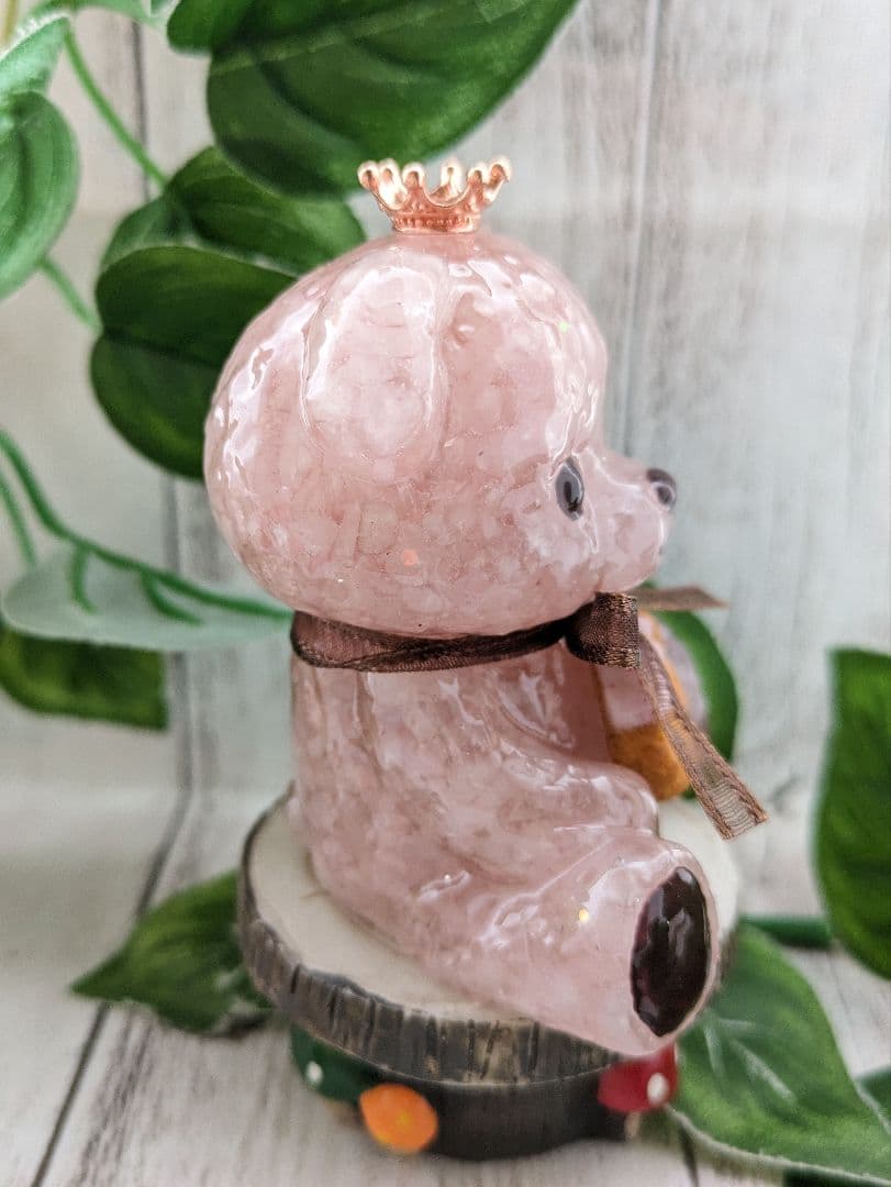 【びび】エンジェルオーラクォーツの雪だるまちゃん形オルゴナイト☆他１点